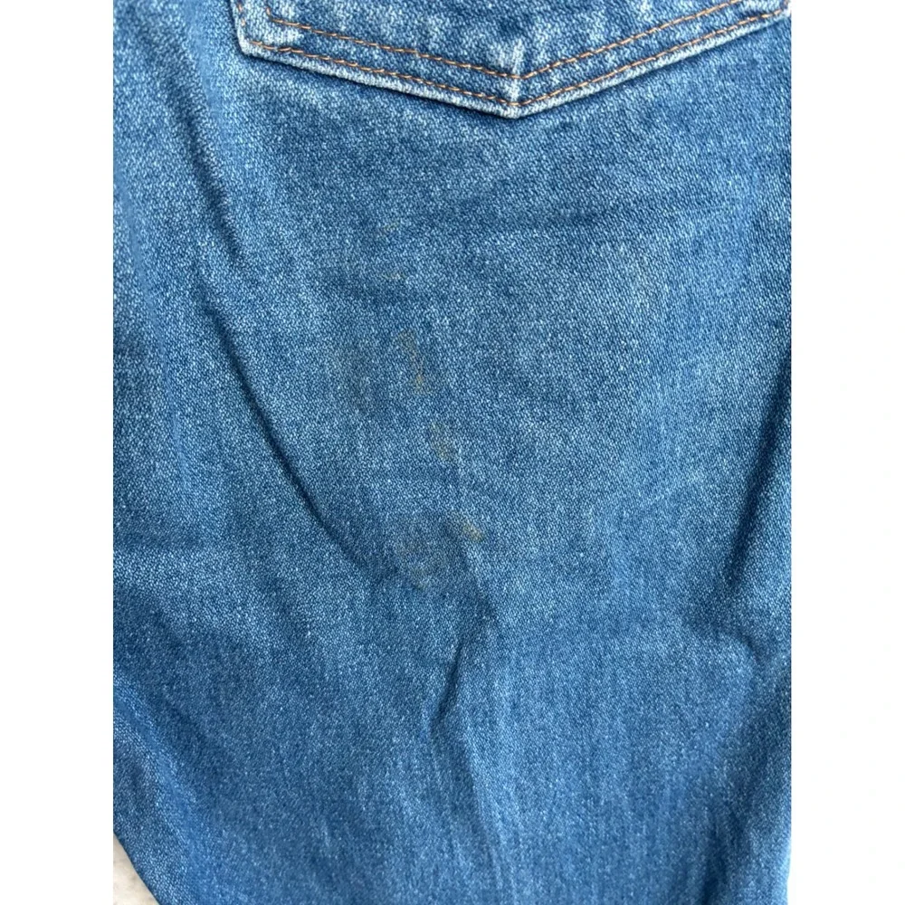 Wrangler Cowboy Cut Mens 35x30 Medium Wash Blue Denim Straight Leg Jeans A201